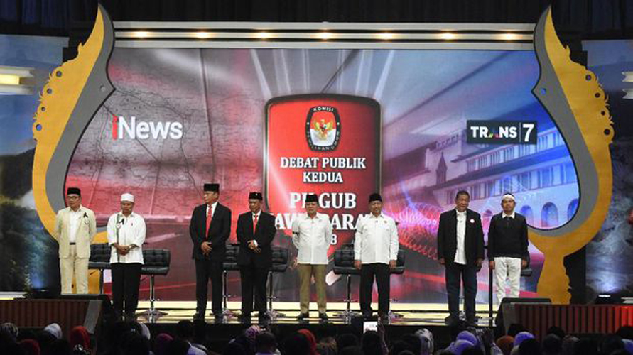 Debat publik Pilgub Jawa Barat [CNN Indonesia]