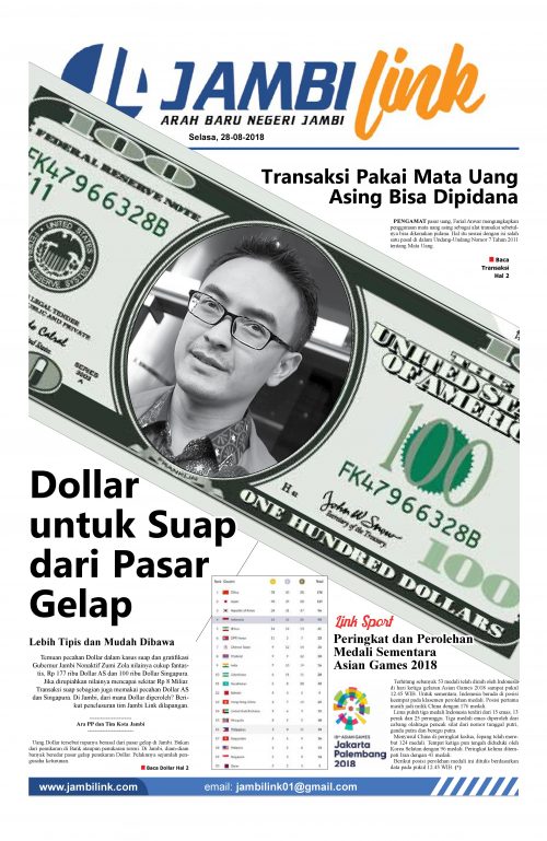 Cover Jambi Link, 28 Agustus 2018
