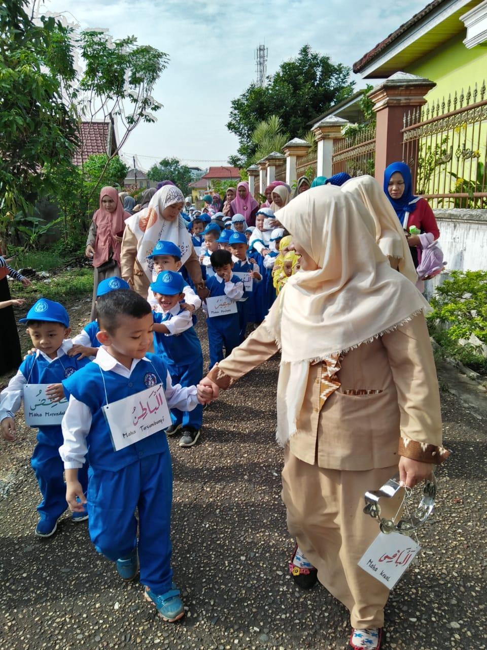 Anak TK As Salam Kota Jambi mengikuti pawai Tahun Baru Islam