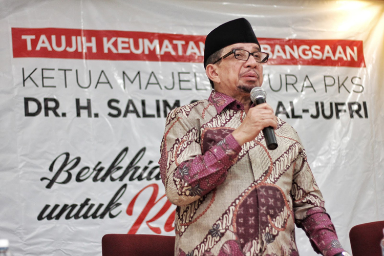 Ketua Majelis Syuro Partai Keadilan Sejahtera (PKS) Salim Segaf Al-Jufri